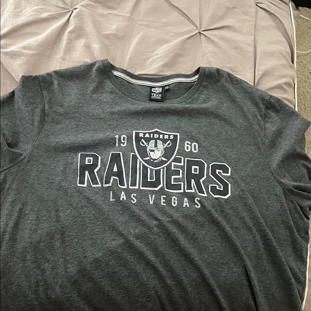 NFL Raiders Charcoal Gray Tee